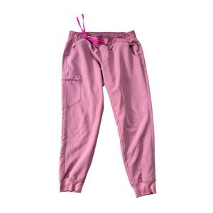 FIGS Technical Collection Women's Jogger Scrub Pants Dusty Rose XL